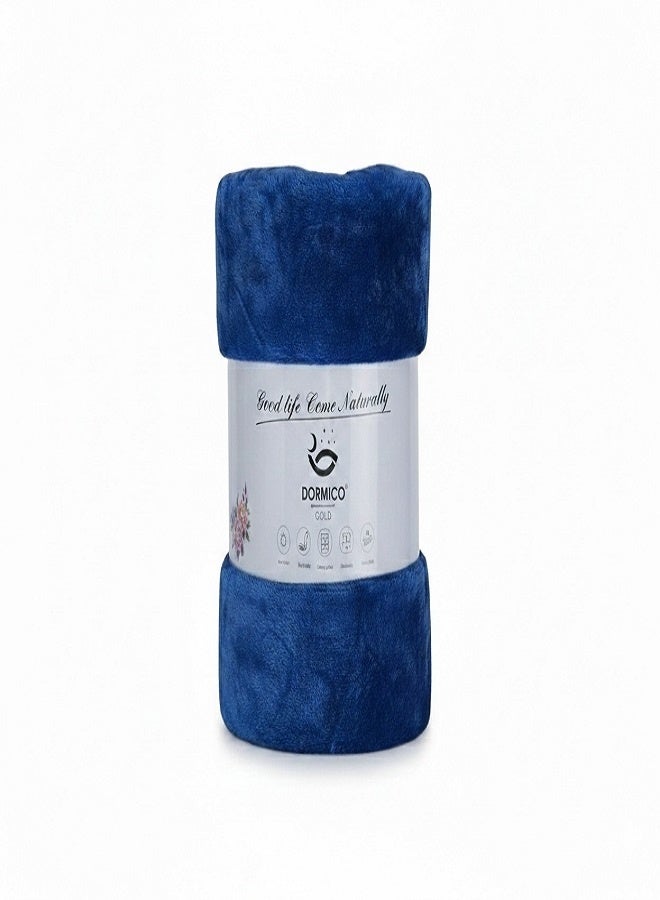 DORMICO Double Fleece Blanket 200x240cm – Premium Microfiber Plain Solid Color | Soft, Warm, Lightweight & Breathable | Machine Washable & Fade Resistant - Image 1